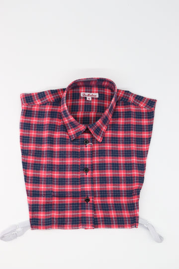 Girls Pink Plaid Dickey